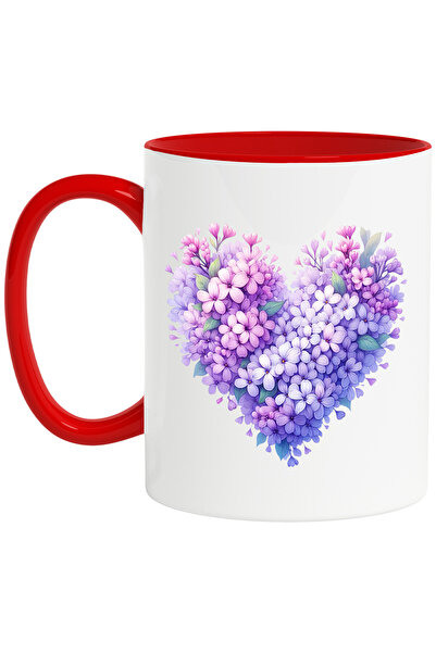 StoryGift Romania Cana Cu O Inima Facuta Din Floricele De Liliac, Ilustratie,...
