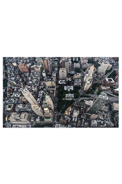 StoryGift Romania Tablou Canvas Orasul New York Din Tur Cu Elicopterul, Aeria...