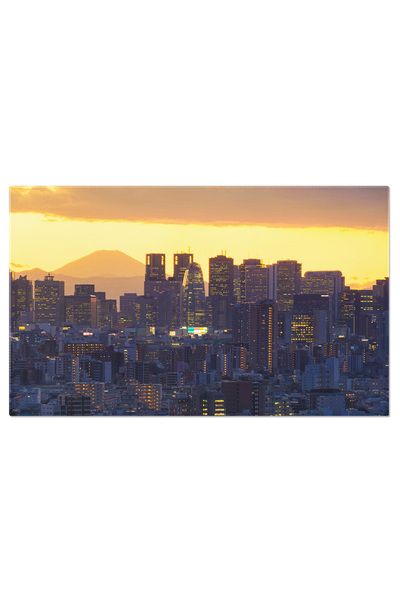 StoryGift Romania Tablou Canvas - Orasul Luminilor Tokyo: Night, Skyscraper, Downtown, Japanese