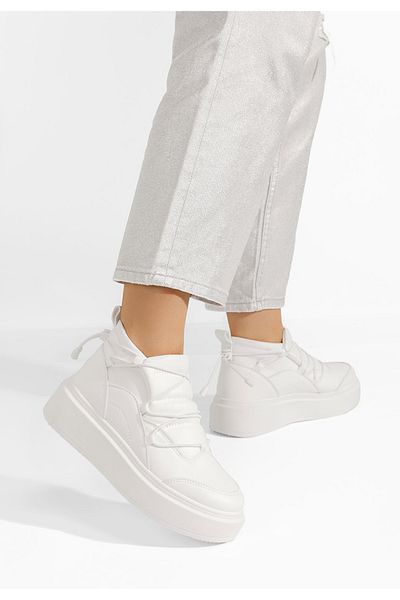 B T Shoes Sneakers Cu Platformă Eillia Albi