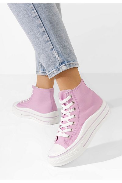 B T Shoes Tenisi Inalti Dama Hanya Lila