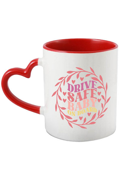 StoryGift Romania Cana Cu Mesaj De Atentionare "drive Safe, Baby On Board" - ...