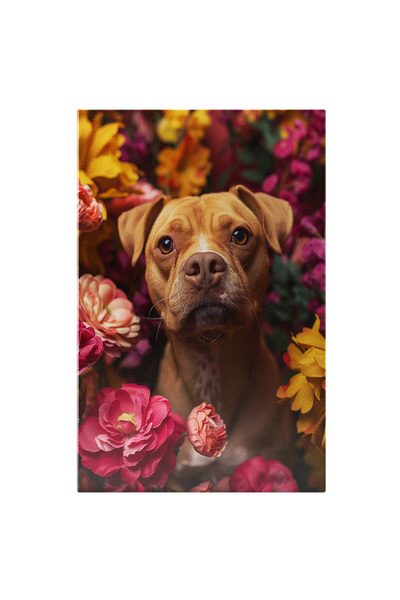 StoryGift Romania Tablou Canvas: Cățelul Cu Blană Nisipie Îmbătat De Parfumul...