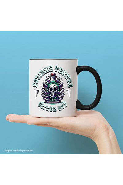 StoryGift Romania Magic potion mug for future husband, funny crazy wife, 330ml, Ceramic with Ma, Cu, STG