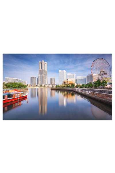 StoryGift Romania Tablou Canvas - Vedere La Minato Mirai 21, Yokohama, Japonia - Peisaj De Zi