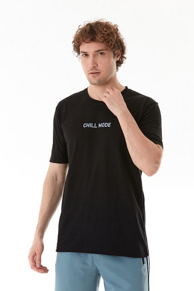 Fulla Moda Μπλουζάκι με στάμπα Chill Mode