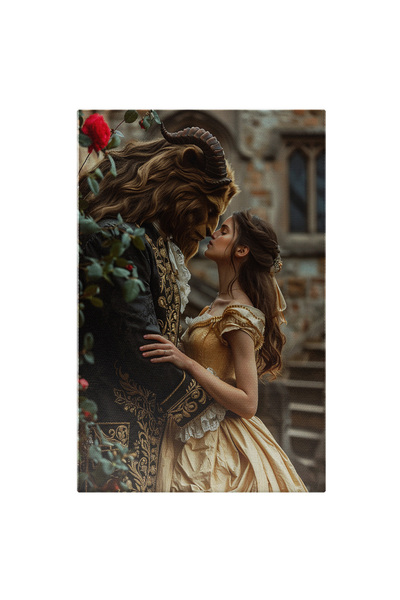 StoryGift Romania Tablou Canvas: Belle Si Bestia, Printesa In Rochie Galbena ...