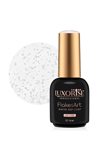 LUXORISE Τελικό χρώμα - FlakesArt MATTE Snowy Elegance 10ml
