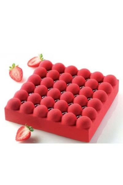 PUFO Formă de silicon pentru brioșe cu 36 de cavități pentru prepararea tartelor, prăjiturilor, produselor de patiserie, albă