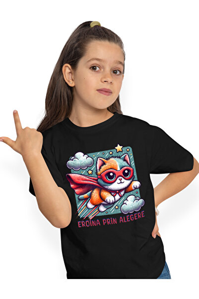 StoryGift Romania Tricou Copii Fete Super Printesa, Supererou, Eroina Prin Al...