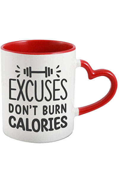 StoryGift Romania Cana Cu Haltera Si Mesajul "scuzele Nu Ard Calorii" - Slabi...