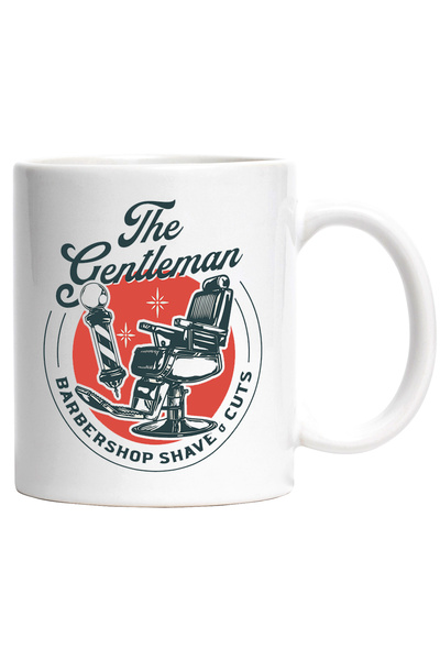 StoryGift Romania Cana Cu Mesaj In Engleza The Gentleman, Scaun, Frizer, Mult...