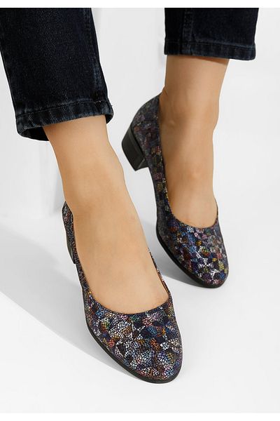 B T Shoes Montremy V9 Multicolored Low Heel Shoes