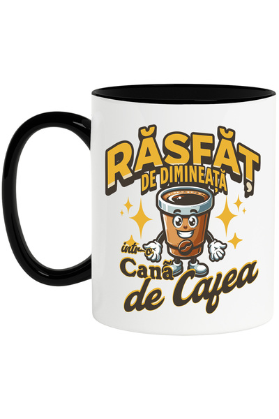 StoryGift Romania Cana Rasfat De Dimineata, Intr-o Cana De Cafea , 330ml, Cer...