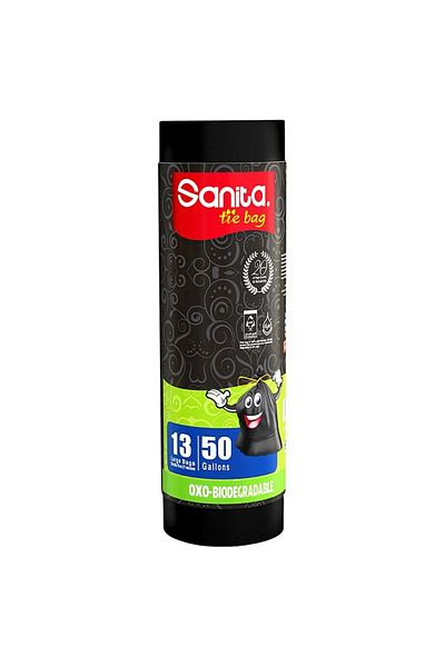 Generic أكياس نفايات من سانيتا كلوب - 50 جالون - 13 كيس