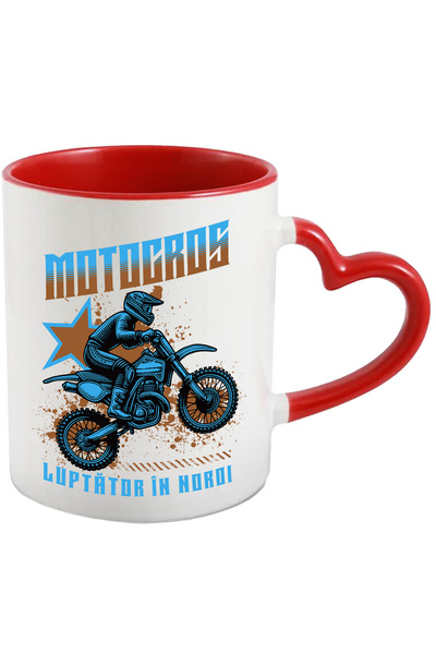 StoryGift Romania Cana Luptator În Noroi Barbat Motocros Sport Viteza, 330ml,...