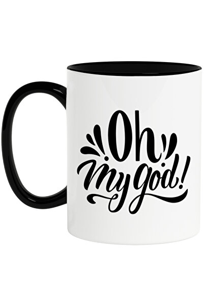 StoryGift Romania Cana Cu Textul "oh, My God!" - Oh, Dumnezeule Cu Maner Negr...