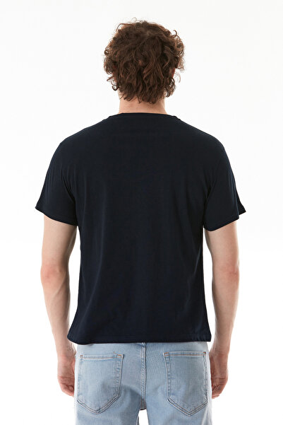 Fulla Moda Moon Yazı Ve Ay Baskılı Bisiklet Yaka Tişört