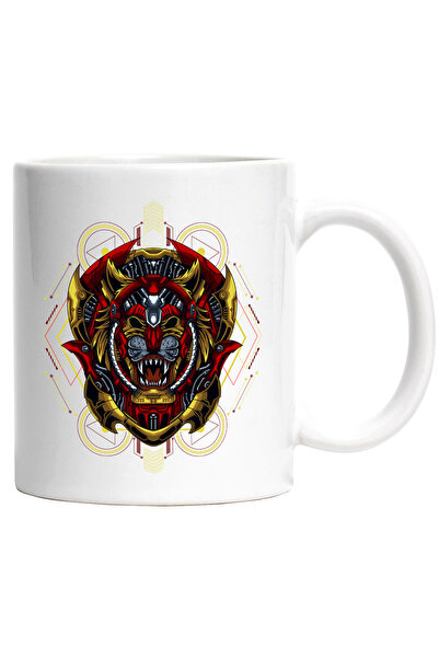 StoryGift Romania Cana Cu Tigru, Emblema, Robot, Sf, Multicolor 330 Ml, Ceram...