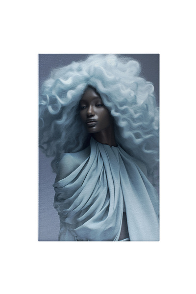 StoryGift Romania Tablou Canvas: Portret Feminin De Culoare Cu Peruca Alba - Fotografie Artistica Si Fashion Pi