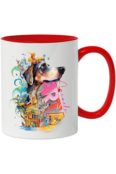 StoryGift Romania Cana Cu Mesaj Cainele Arta, Cladiri, Templu, Stele, Multico...