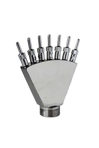 WATERSHUT 7li Süs Havuzu Fıskiyesi Yelpaze Nozul Açı Ayarlı