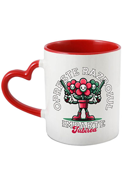 StoryGift Romania Cana Ghiveci Cu Flori Ucigas, Opreste Razboiul, Impare Iubi...