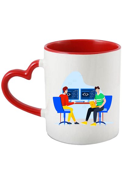 StoryGift Romania Cana Cu Programare, Cod, Birou, It, Laptop, Multicolor 330 Ml, Ceramica Cu Maner, Cu ,stg