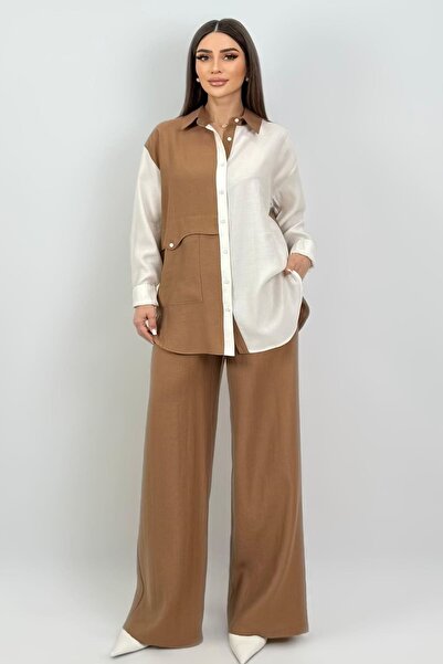 FEVER Geniş paçalı viskon pantolon