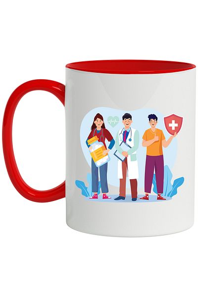 StoryGift Romania Cana Cu Personal Medical, Medicina, Doctor, Asistenta, Pastile, Sanatate, Multic, Cu ,stg