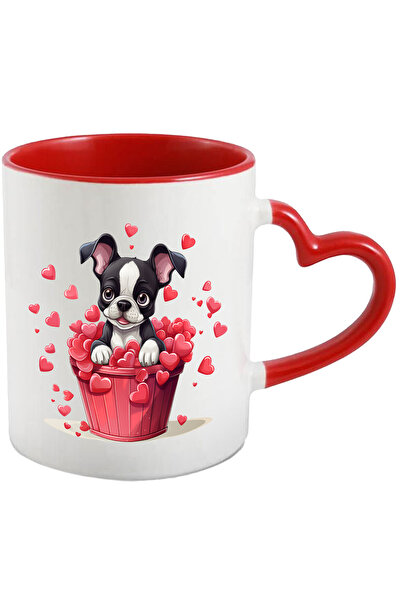 StoryGift Romania Cana Cu Un Catelus Vesel Care Sta Intr-un Cos | Ilustratie | Fericire | O Multim, Cu ,stg