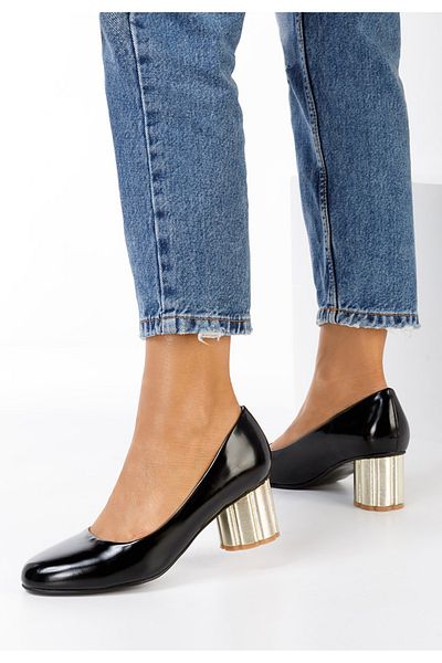 B T Shoes Pantofi Cu Toc Lalita Negri