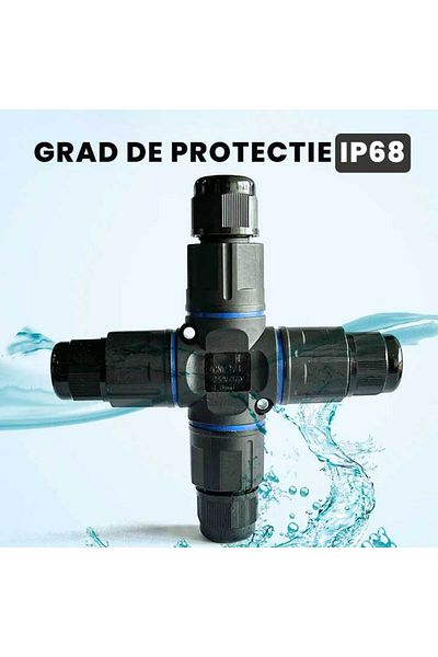 CLASSLIGHTS Conector electric impermeabil IP68 pentru 4 cabluri - 2 poli, ElectroAZ