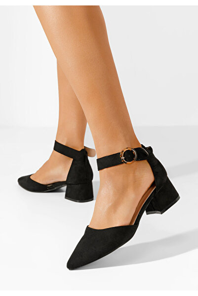 B T Shoes Γόβες με μπαρέτα Kadie μαύρα