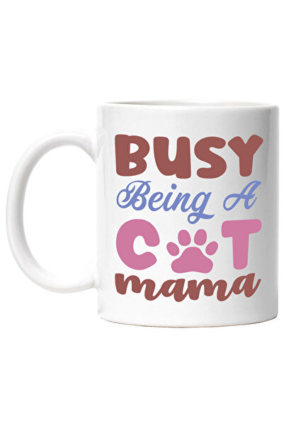 StoryGift Romania Cana Cu Mesajul "busy Being A Cat Mama" - Ocupata Sa Fie O ...