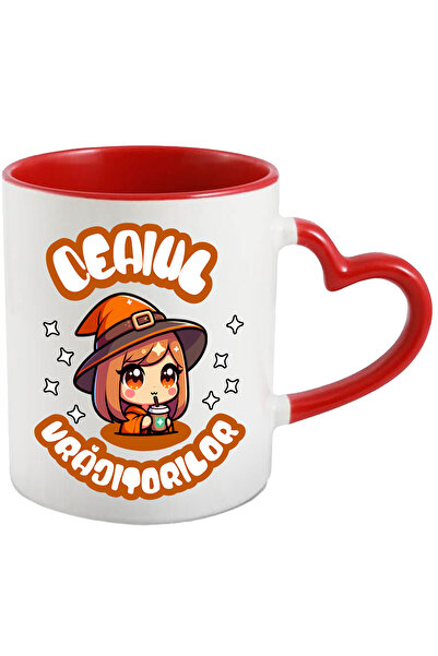 StoryGift Romania Cana Ceaiul Vrajitorilor Fata Cu Palarie Portocalie , 330ml...