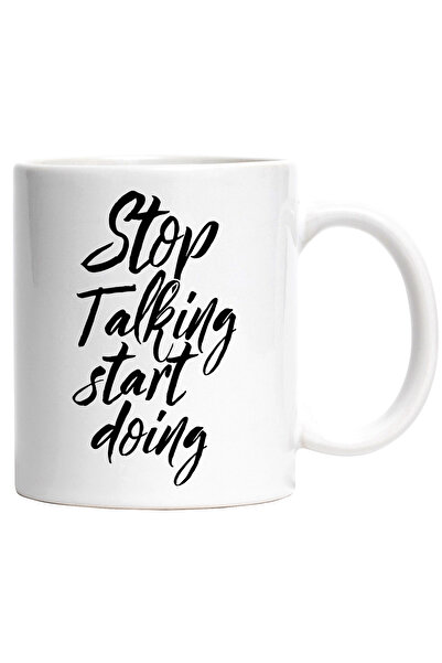 StoryGift Romania Cana Cu Mesajul "stop Talking, Start Doing" - Opreste-te Din Vorbit Si Apuca-te , Cu ,stg
