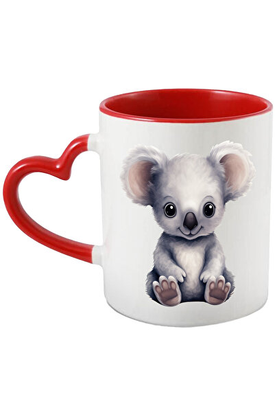 StoryGift Romania Cana Cu Un Ursulet Koala | Ilustratie | Gri | Vesel | Zambe...