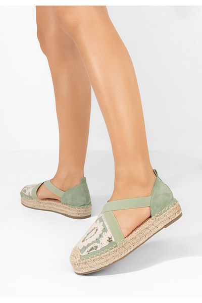 B T Shoes Espadrile Dama Donalda Verzi