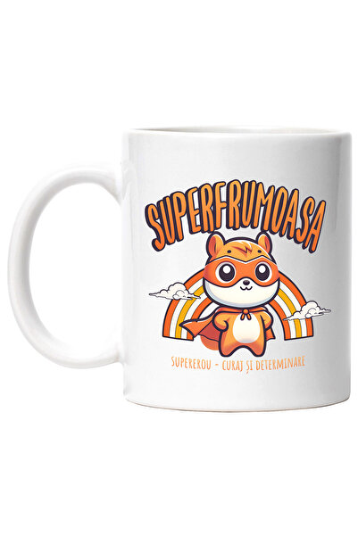 StoryGift Romania Cana Super Frumoasa Supererou, Curaj Si Determinare, 330ml,...