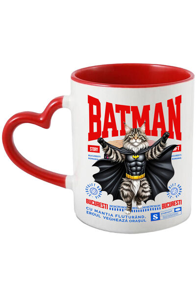 StoryGift Romania Cana Cu Maine Coon 2 / Maine Coon 2pisica In Costum De Batm...