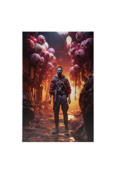 StoryGift Romania Tablou Canvas: Peisaj Infiorator Caracter Zombie Fioros Cau...