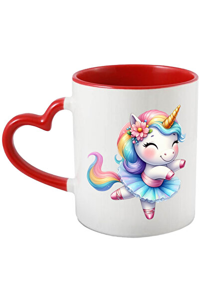 StoryGift Romania Cana Cu Un Unicorn Care Danseaza, Ilustratie, Balet, Fusta,...