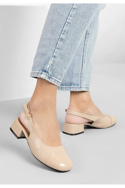 B T Shoes Pantofi Slingback Charissa Kaki