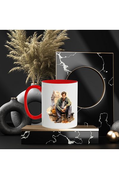 StoryGift Romania Pedro Pascal Mug, The Last Of Us, Actor, Celebrity, Multicolor 330 ml, Ceramic, With ,STG