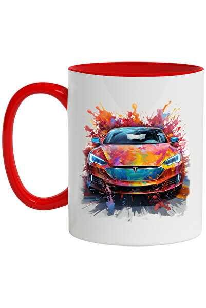 StoryGift Romania Cana Cu Tesla, Sosea, Splash, Vopsea, Masina, Multicolor 33...