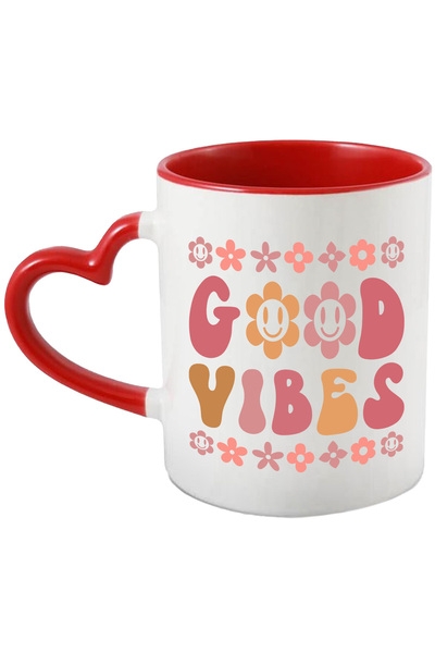 StoryGift Romania Cana cu floricele colorate si mesajul in limba engleza "Goo...