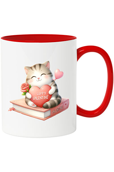 StoryGift Romania Cana Cu O Pisicuta Fericita Care Tine O Inima In Brate | St...