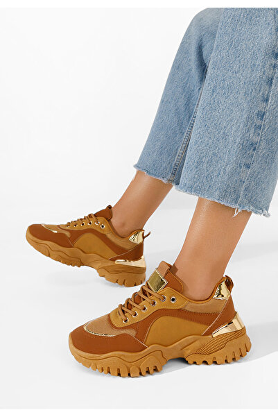 B T Shoes Sneakers Dama Letania Camel
