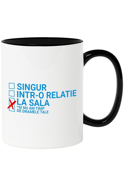 StoryGift Romania Mug with Sports Lovers Funny Message Sarcasm Relationship Love Self Love C, With